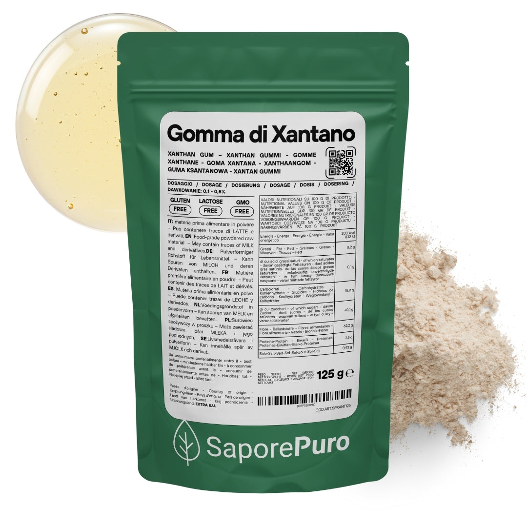Gomma di Xantano - E415 -  Confezionato in Italia - SaporePuro